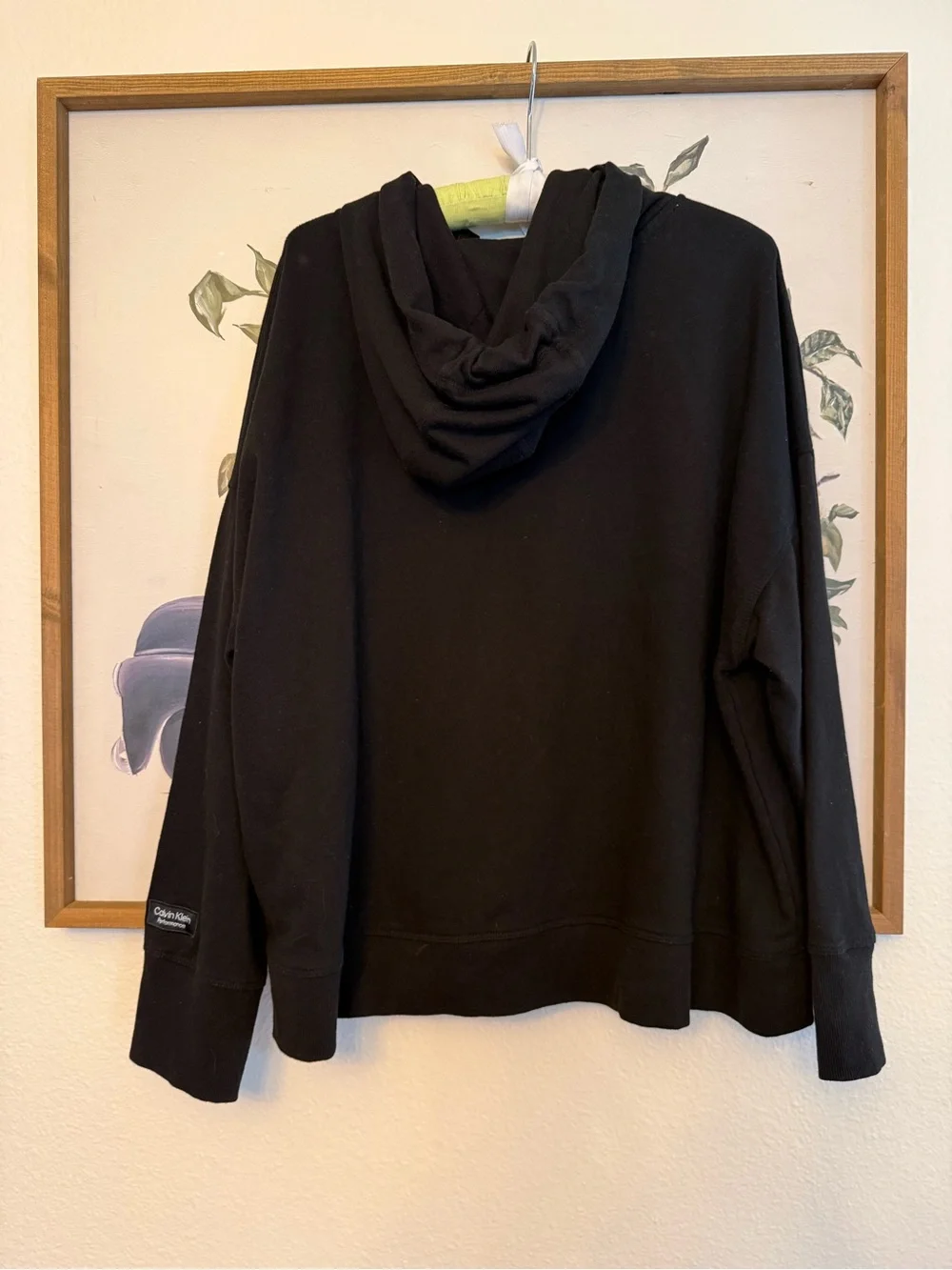 Calvin‎ Klein Black Hoodie Sweater with Sparkling Logo